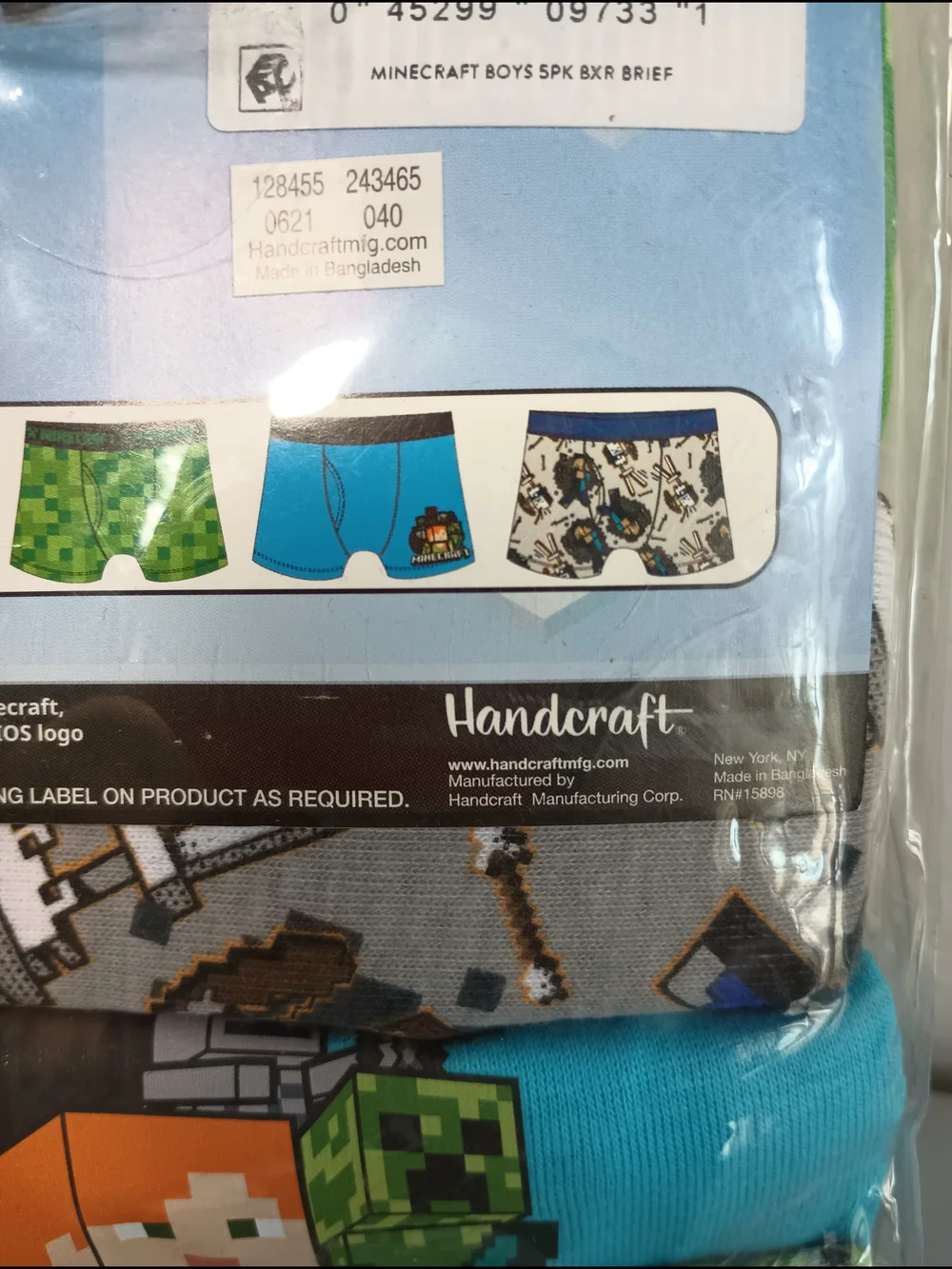 Minecraft Boys' Boxer Briefs Underwear